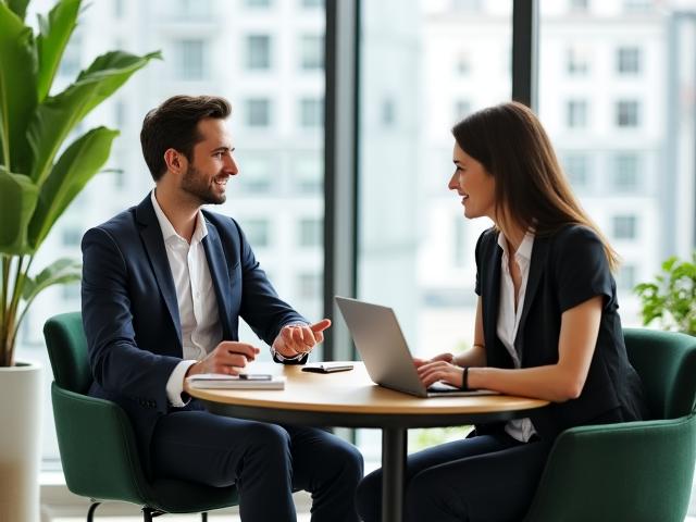 Ryan Fletcher working through a career narrative session with a client